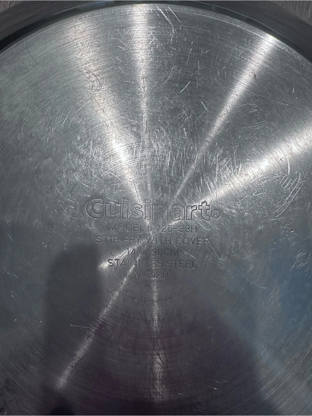 Cuisinart Stainless Steel Wok ~ Silver
